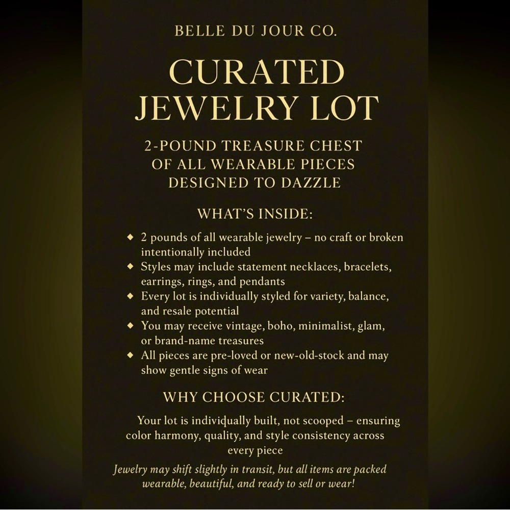 1 LB bulk Curated or Unsearched jewelry lot~ vintage 2 mod, gold or silver - Picture 2 of 9